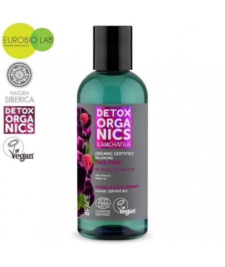 Organiczny tonik do twarzy oczyszczający pory, 170 ml Detox Organics Kamchatka