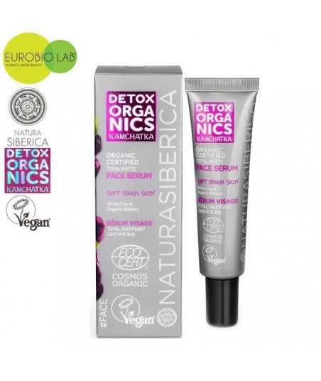Organiczne serum matujące do twarzy, 30ml Detox Organics Kamchatka