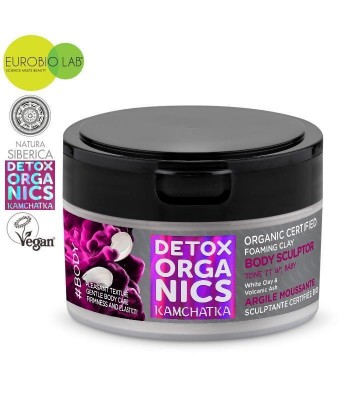 Organiczna, modelująca glinka do ciała, 200ml Detox Organics Kamchatka