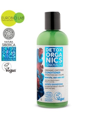 Organiczna, Odżywka do włosów Nawilżająca, zwiększająca objętość, 260ml Detox Organics Sakhalin