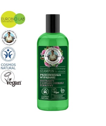 Vegański Naturalny certyfikowany Szampon do włosów przeciw wypadaniu 260 ml