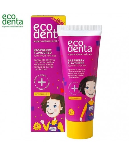 ECODENTA Pasta do zębów dla dzieci malinowa 100 ml