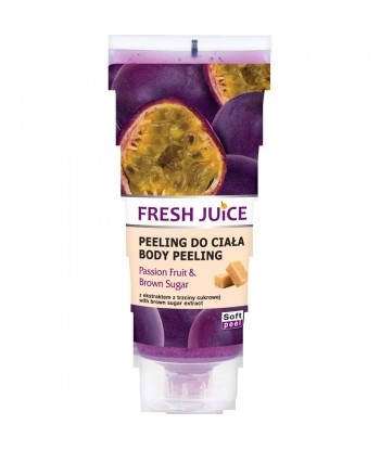 Fresh Juice - Żel peelingujący do ciała - Passion Fruit & Brown Sugar - z ekstraktem z marakui i trzciny cukrowej, 200ml