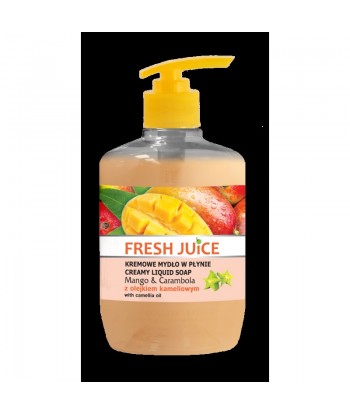 Fresh Juice - Kremowe mydło - Mango & Carambola - z olejkiem kameliowymj, 460ml