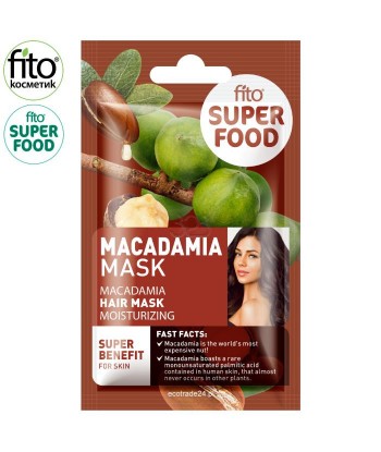 FITO SUPERFOOD maska do włosów, nawilżająca, Macadamia, 20
ml