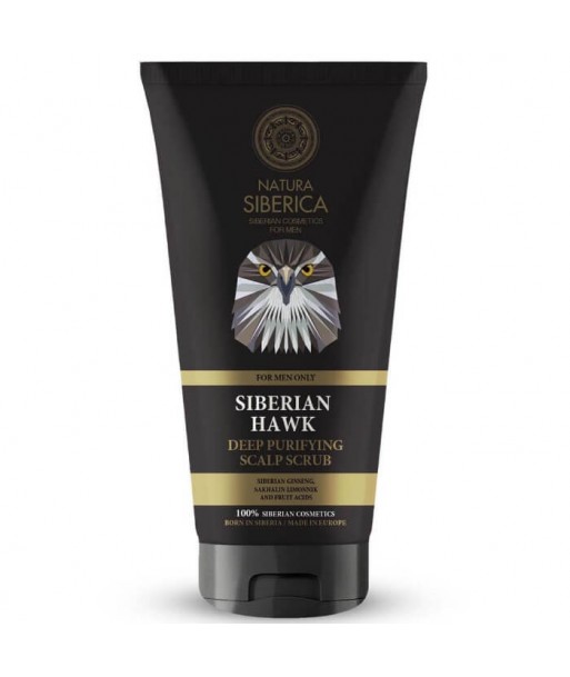 Naturalny, głęboko oczyszczający peeling do skóry głowy Jastrząb Syberyjski Natura Siberica Men