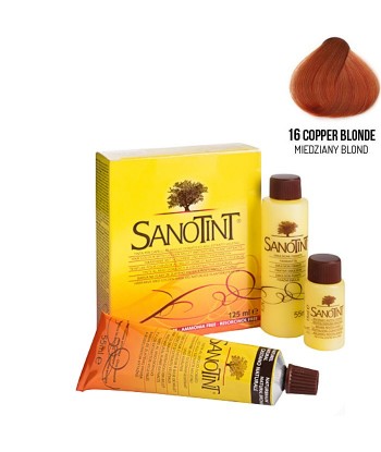 Farba do włosów Copper Blonde Miedziany Blond 16 Classic Sanotint