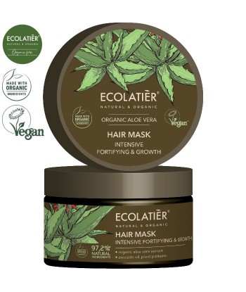 ALOE VERA Maska do włosów WZMACNIAJĄCA I STYMULUJĄCA WZROST, 250 ml ECOLATIER
