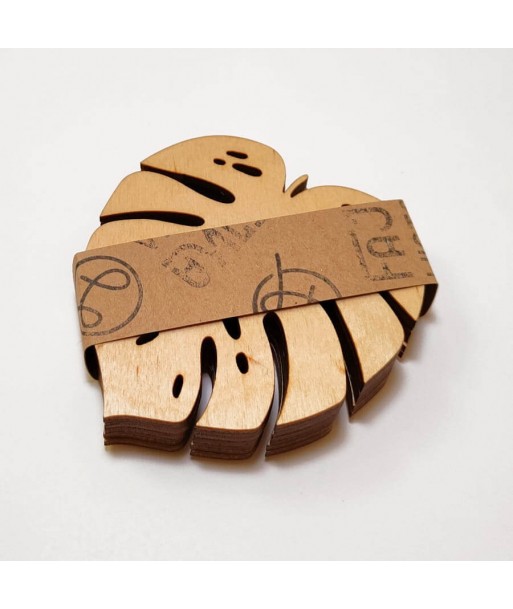 Monstera - ECO podkładki pod kubek 6 szt.