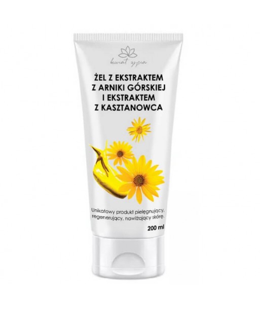 Żel z ekstraktem z arniki górskiej i ekstraktem z kasztanowca pielęgnacja i odżywienie 200 ml