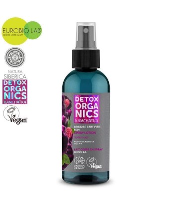 Organiczny, nawilżający balsam do ciała w sprayu,
