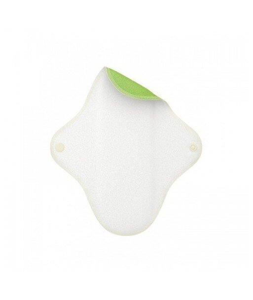 LADY PAD Wielorazowa wkładka higieniczna z bambusa i bawełny organicznej MINT GREEN (zielona z jednej strony)Rozmiar S