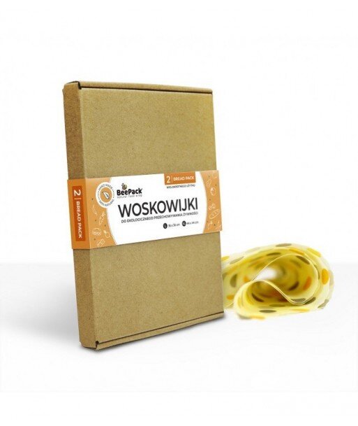 BeePack Woskowijki BREAD PACK Woskowana tkanina do zawijania 2 szt. BeePack Woskowijki BREAD PACK Woskowana tkanina do zawijania 2 szt.