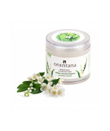 ORIENTANA Masło Shea i olejki JAŚMIN I ZIELONA HERBATA 100g