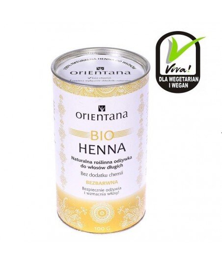 ORIENTANA Bio Henna BEZBARWNA ODŻYWKA do włosów długich 100g ORIENTANA Bio Henna BEZBARWNA ODŻYWKA do włosów długich 100g