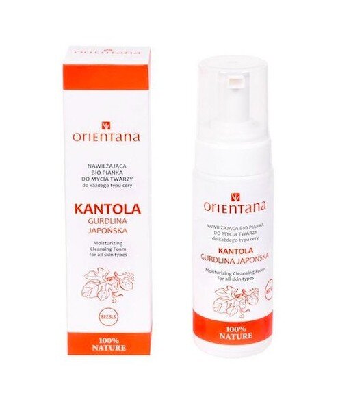 ORIENTANA Nawilżająca BIO pianka do mycia twarzy KANTOLA 150ml