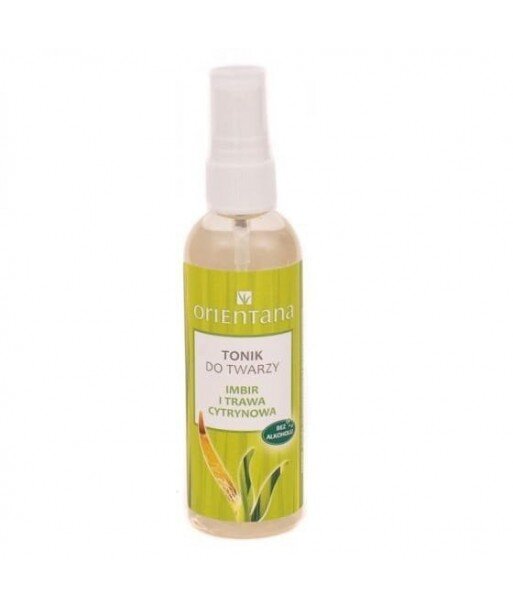 ORIENTANA Tonik do twarzy IMBIR i TRAWA CYTRYNOWA co cery mieszanej 100ml
