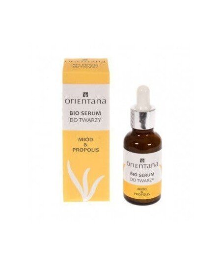 ORIENTANA Bio Serum do twarzy MIÓD i PROPOLIS regenerujące 30ml