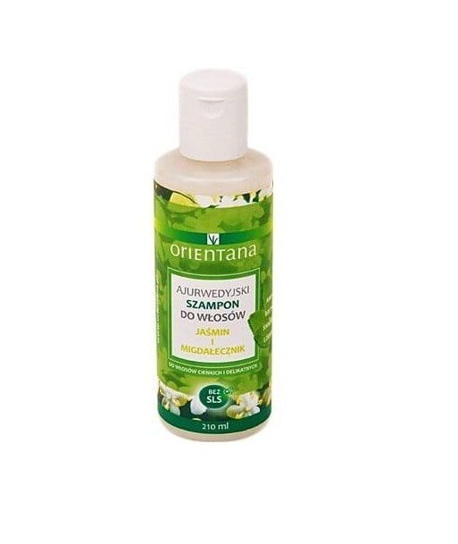ORIENTANA Ajurwedyjski szampon do włosów JAŚMIN i MIGDAŁECZNIK 210ml ORIENTANA Ajurwedyjski szampon do włosów JAŚMIN i MIGDAŁECZNIK 210ml