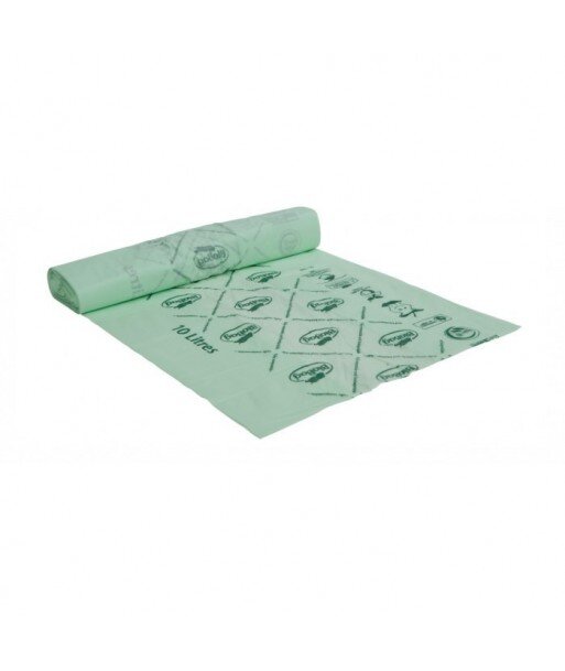 BIOBAG Worki na odpady Organiczne w 100% Biodegradowalne i Kompostowalne 10L Rolka 25 sztuk