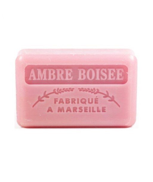 FOUFOUR Mydło marsylskie AMBRA DRZEWNA masło shea 125g