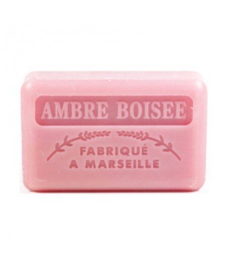 FOUFOUR Mydło marsylskie AMBRA DRZEWNA masło shea 125g