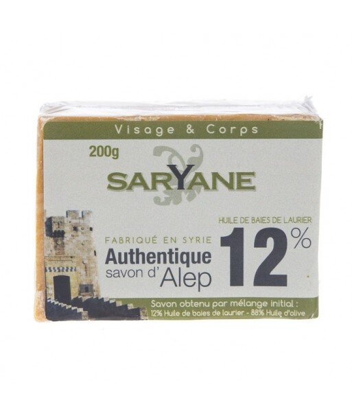 SARYANE Mydło z Aleppo 12% 200g SARYANE Mydło z Aleppo 12% 200g