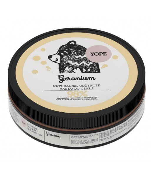 YOPE Naturalne odżywcze masło do ciała GERANIUM 200ml