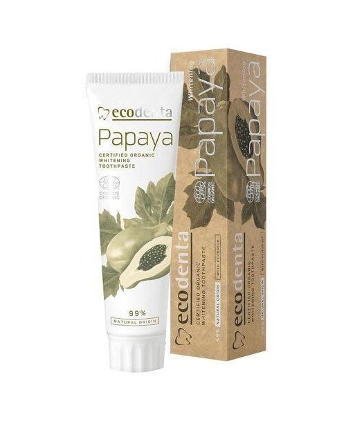 ECODENTA Cosmos Organic Papaya - Wybielająca pasta do zębów z ekstraktem papai 100ml