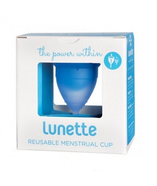 Lunette Kubeczek menstruacyjny model 1 niebieski + woreczek Lunette Kubeczek menstruacyjny model 1 niebieski + woreczek