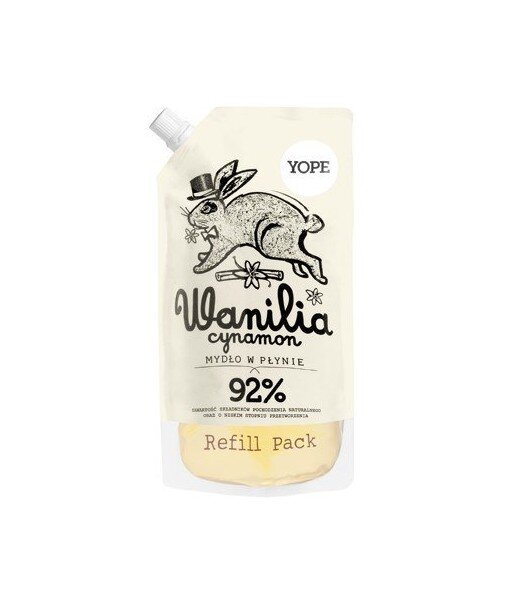 YOPE Mydło w płynie WANILIA uzupełnienie 500 ml YOPE Mydło w płynie WANILIA uzupełnienie 500 ml