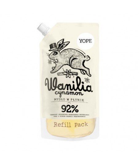 YOPE Mydło w płynie WANILIA uzupełnienie 500 ml YOPE Mydło w płynie WANILIA uzupełnienie 500 ml