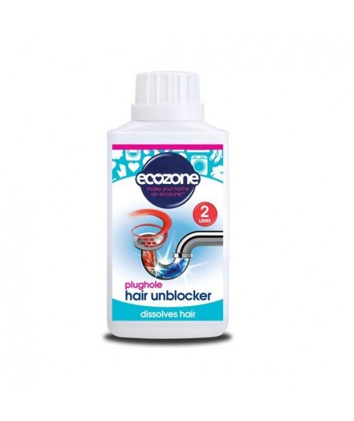 ECOZONE PŁYN DO UDRAŻNIANIA RUR ZATKANYCH WŁOSAMI ZAWIERA NATURALNE ENZYMY 250 ML