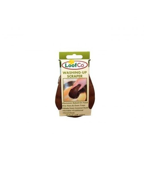 LoofCo Naturalny skrobak do zmywania ze skorupy kokosa