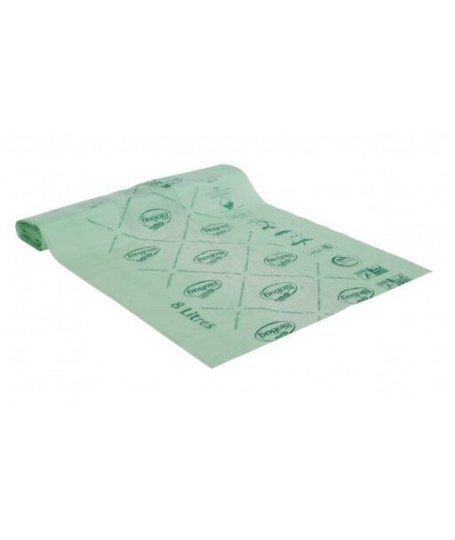 BIOBAG Worki na odpady Organiczne w 100% Biodegradowalne i Kompostowalne 8L Rolka 25 sztuk