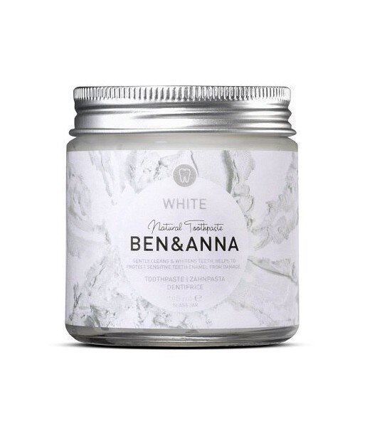 BEN & ANNA Naturalna wybielająca pasta do wrażliwych zębów SZAŁWIA I ROKITNIK 100ml