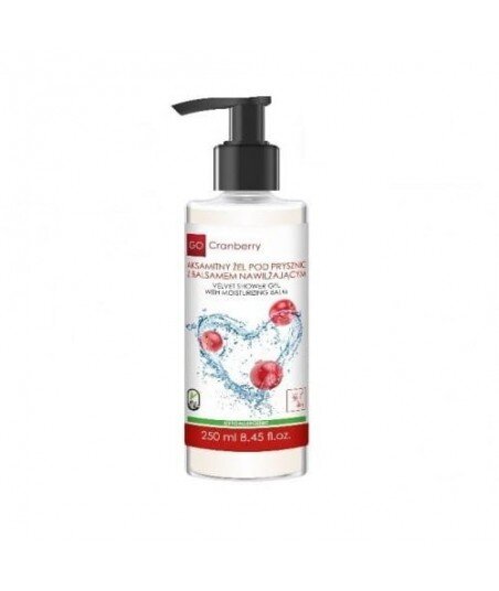 GoCranberry Aksamitny Żel Pod Prysznic z Balsamem Nawilżającym 250ml