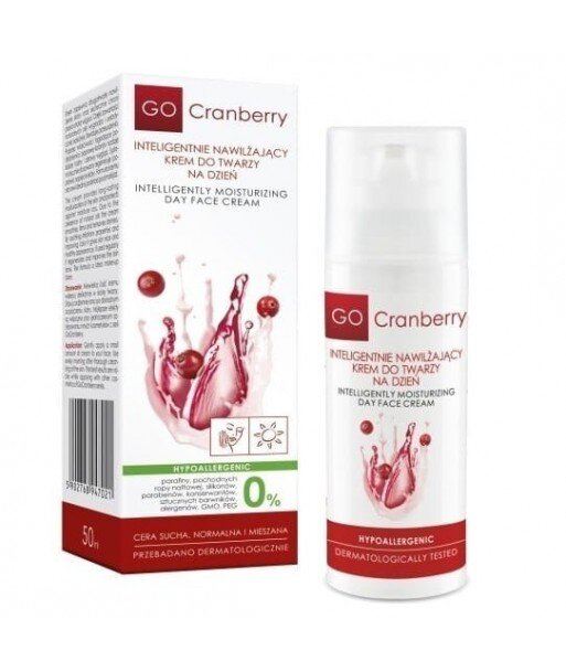 GoCRANBERRY Inteligentnie nawilżający krem do twarzy na dzień 50ml