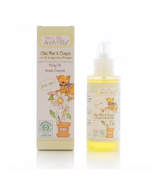 BABY ANTHYLLIS Oliwka, olejek do ciała z olejem z rolnictwa ekologicznego, bez PEG, parafiny i silikonu 100ml