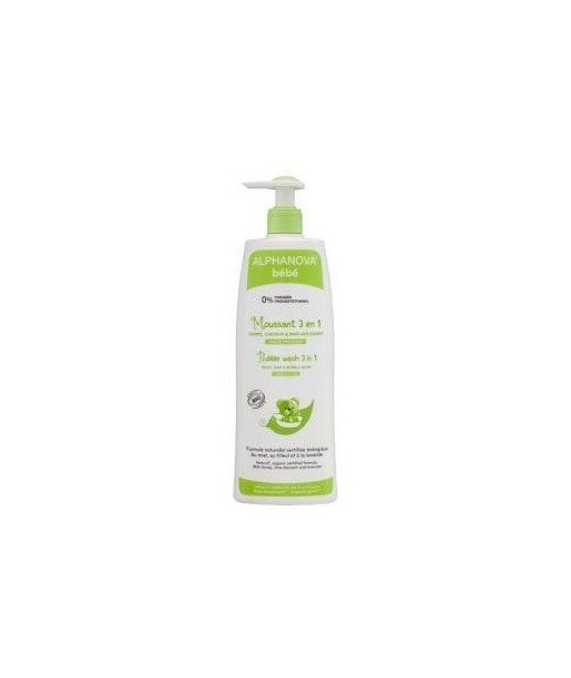 ALPHANOVA BEBE Organiczny Płyn do Kąpieli dla dzieci 3w1 500ml
