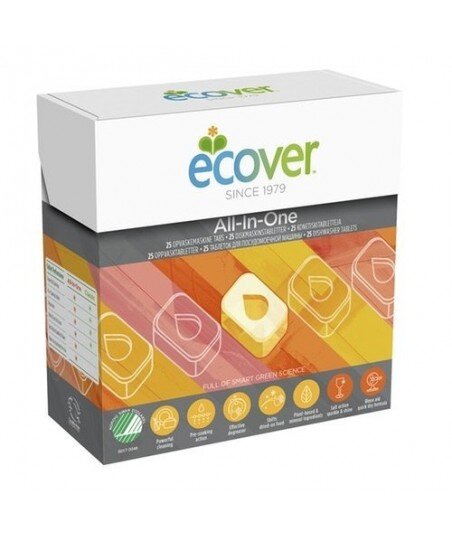 ECOVER Tabletki do zmywarki All-in-one 500g 25 szt