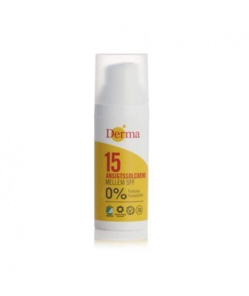 Derma Sun Krem słoneczny do twarzy SPF 15 hipoalergiczny certyfikowany 50ml