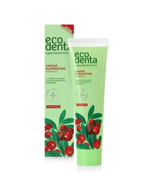 ECODENTA Pasta do zębów 2w1 przeciw kamieniowi nazębnemu z ekstraktem żurawinowym i kalidentem 100ml