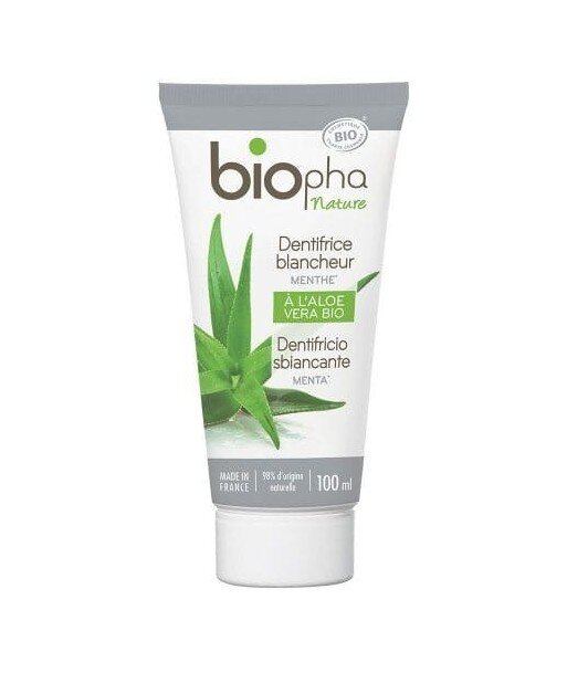 BIOpha, Wybielająca pasta do zębów z mentolem, 100ml