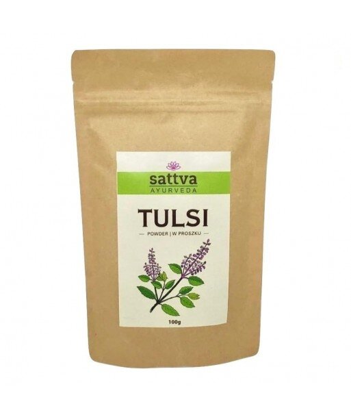SATTVA AYURVEDA Tulsi Proszek do włosów i twarzy 100g