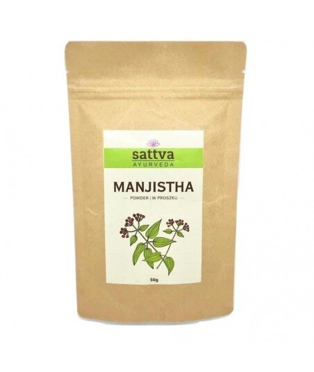SATTVA AYURVEDA Manjista Proszek do włosów i twarzy 50g