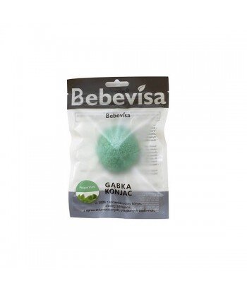 BEBEVISA Gąbka Konjac do twarzy MIĘTA PIEPRZOWA 6,3-8cm średnicy