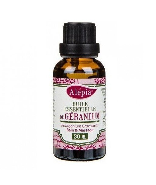 ALEPIA Olejek eteryczny Geranium z certyfikatem CosmeBio 30ml