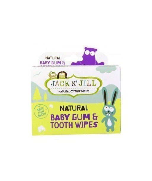 JACK N'JILL Naturalne chusteczki do mycia dziąseł niemowląt 25 szt