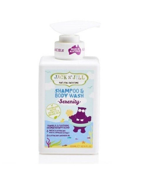 JACK N'JILL Szampon i żel do kąpieli HIPPO 300ml